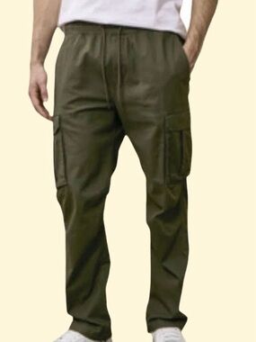CSG -Champs Men's Olive Green Cargo Pants - Relaxed Fit sz Small
